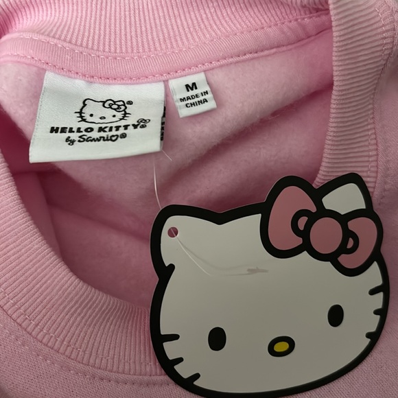 NWT Hello Kitty oversized crewneck sweatshirt in pink size medium by Sanrio - Picture 5 of 6